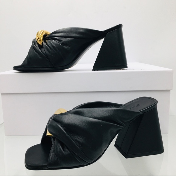 J. W. Anderson Chain Link Heel Mule Black Napa Size EU 39  US 9 Medium - Picture 8 of 16